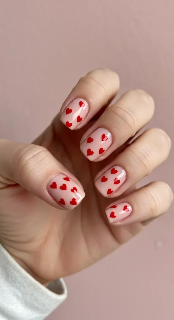 valentines nails