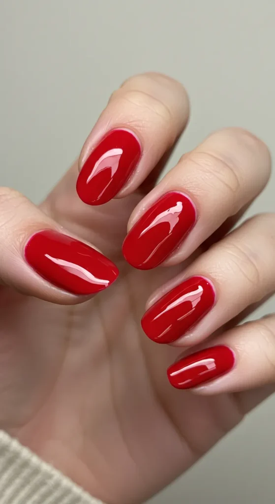 Bold Red nails