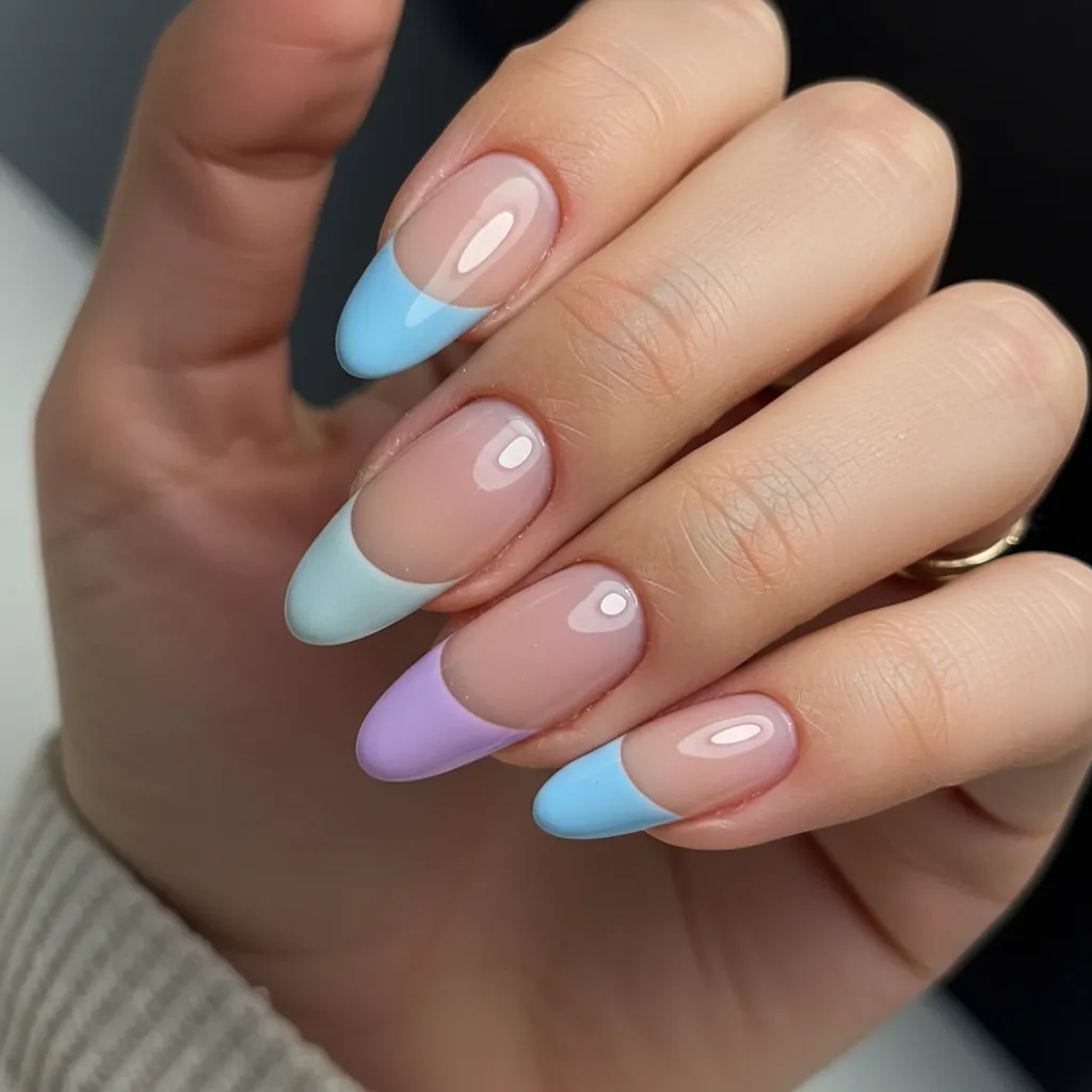 Classic Pastel French Tips (1)