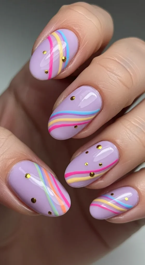 Easter Egg Delight nails design