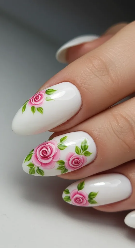 Floral Blooms nails design