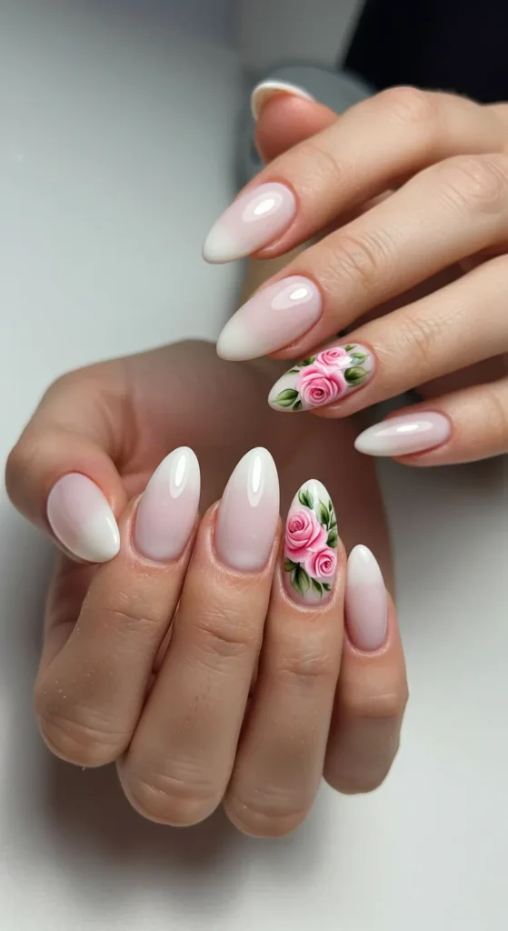 Floral Blooms nails design