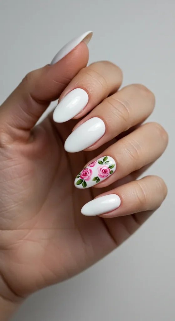 Floral Blooms nails design