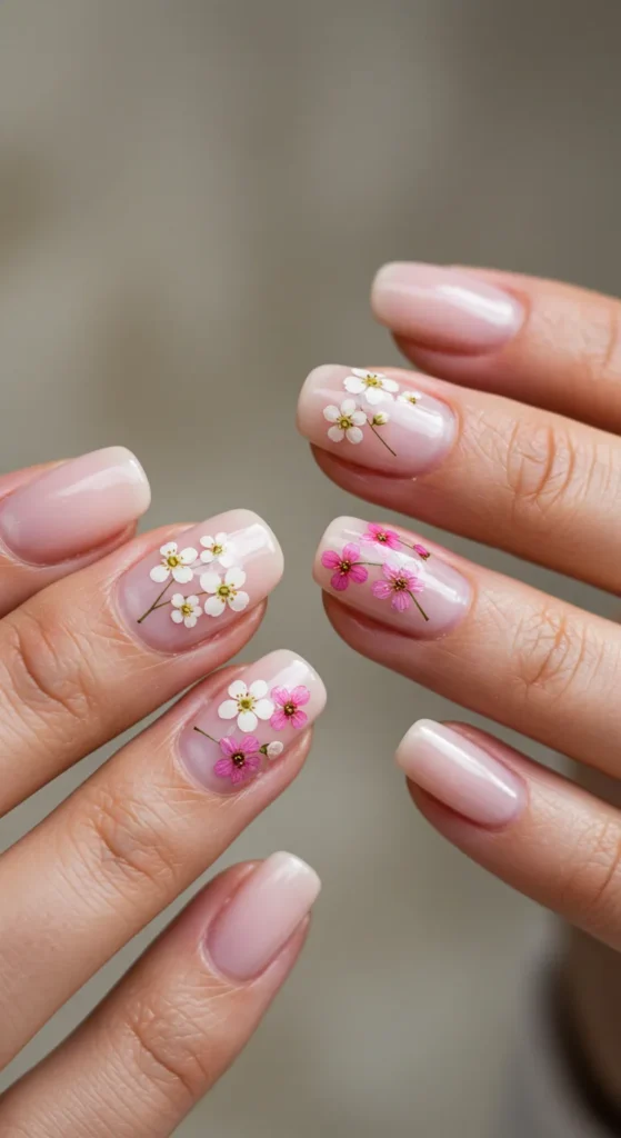 Floral Nail Art nails