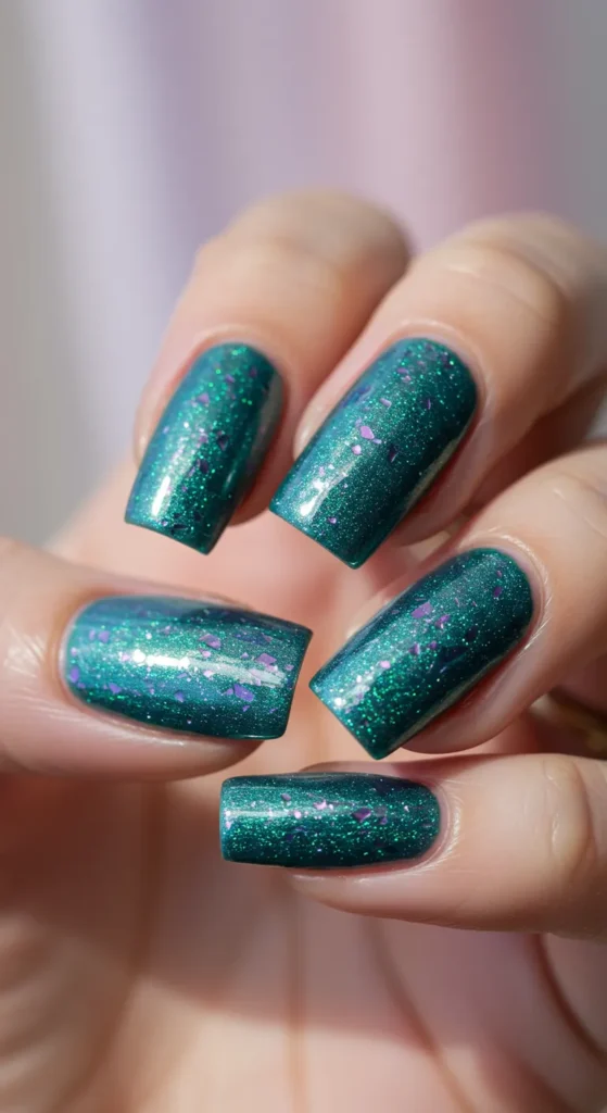 Holographic Easter Egg nails