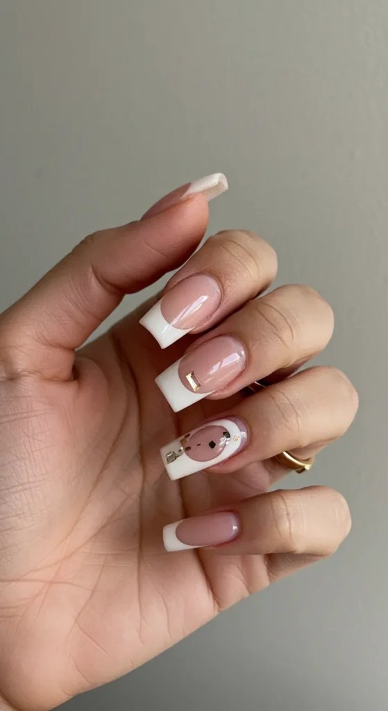 Minimalist Negative Space nails