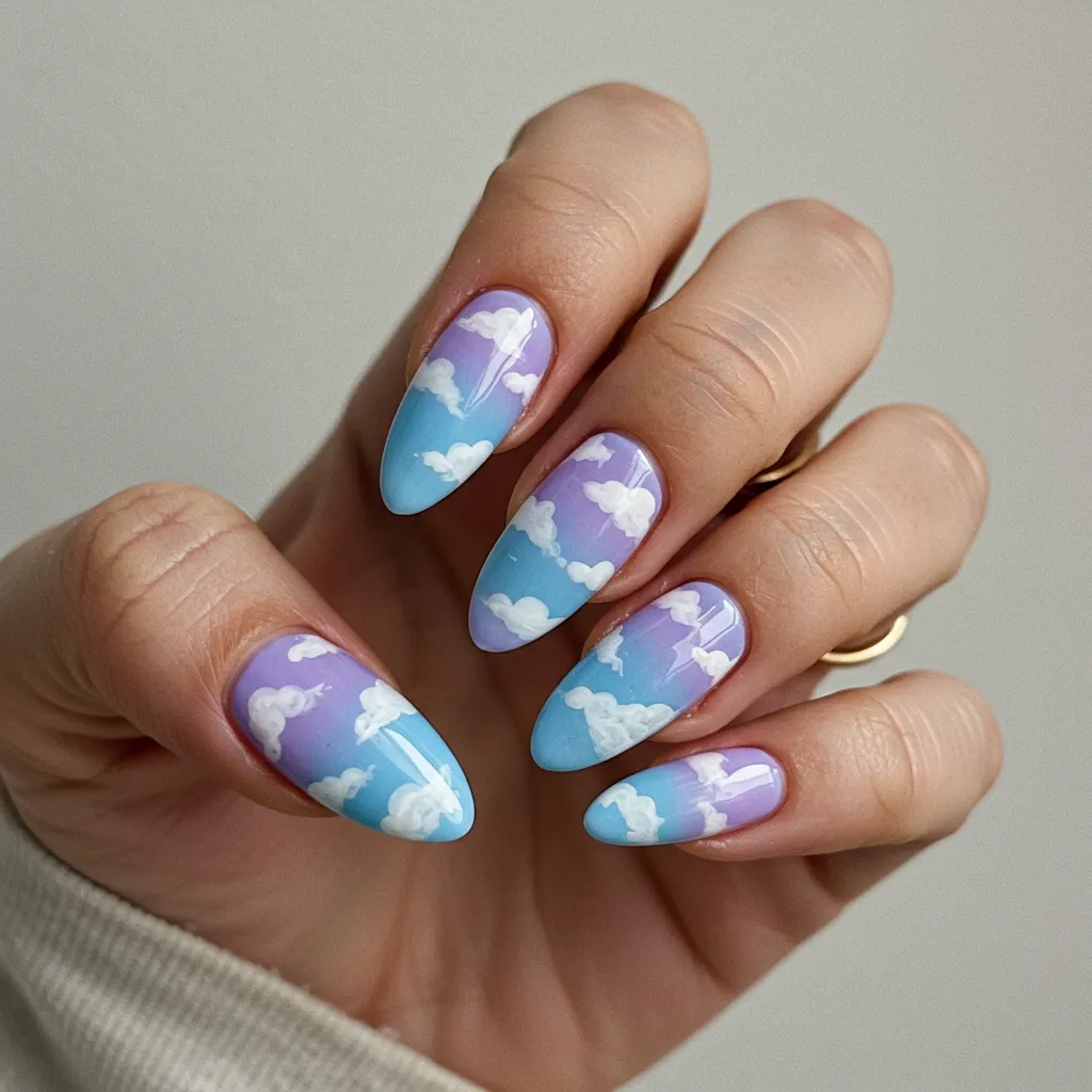 Pastel Cloud Nails