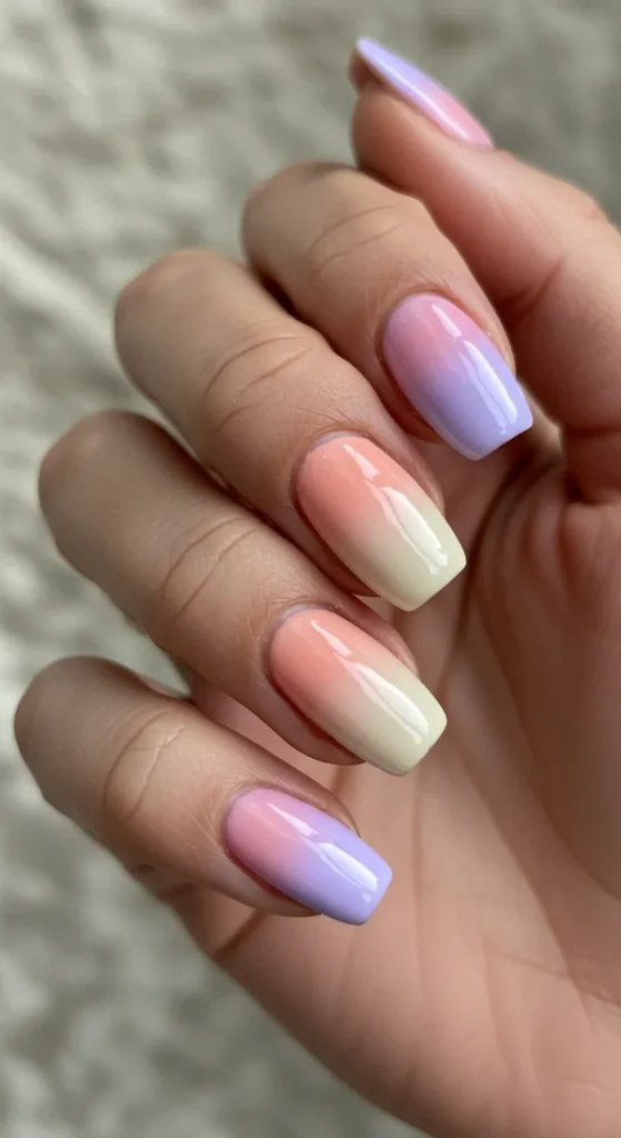 Pastel Ombre Nails designs