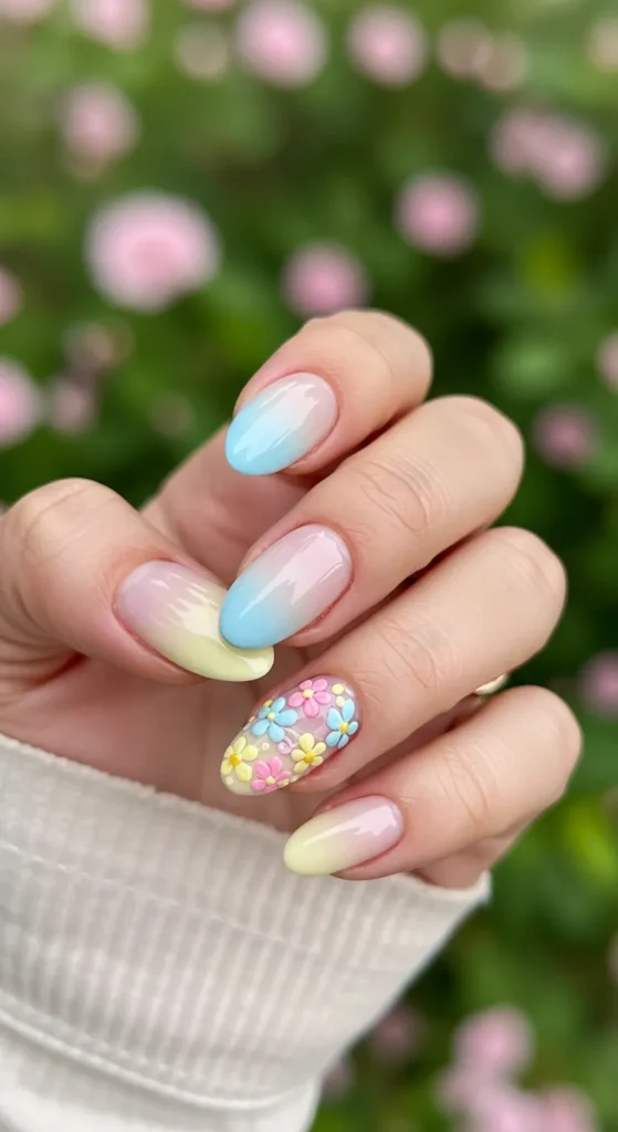 Pastel Ombre Nails designs ideas