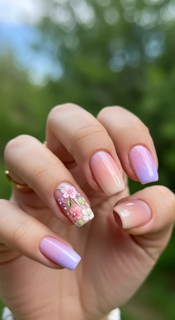 Pastel Ombre Nails designs ideas