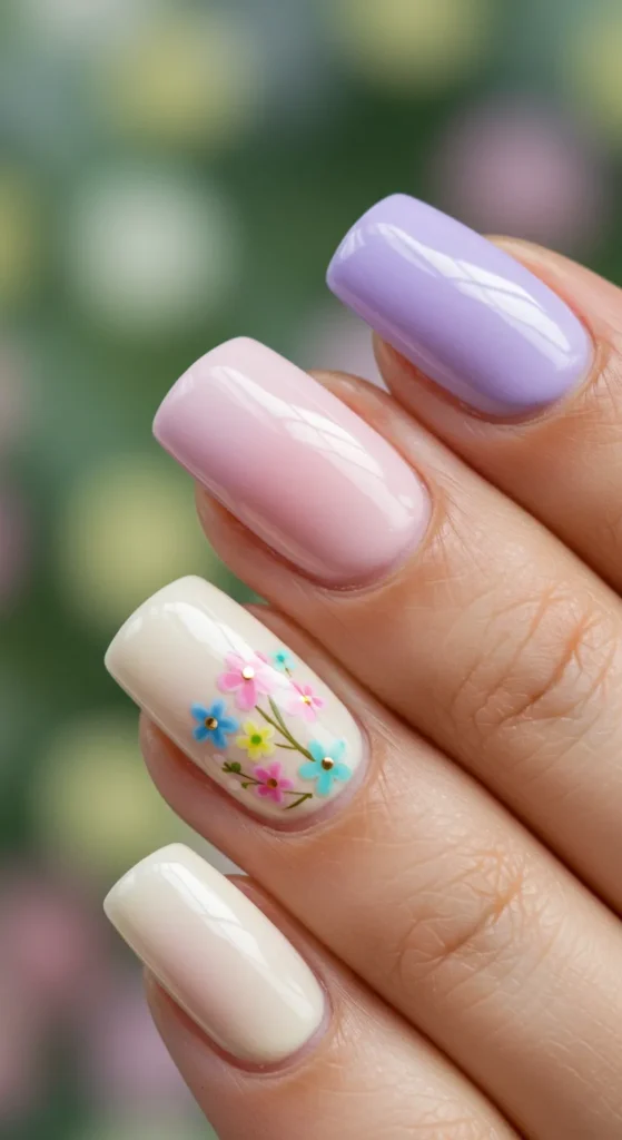 Pastel Ombre Nails designs ideas