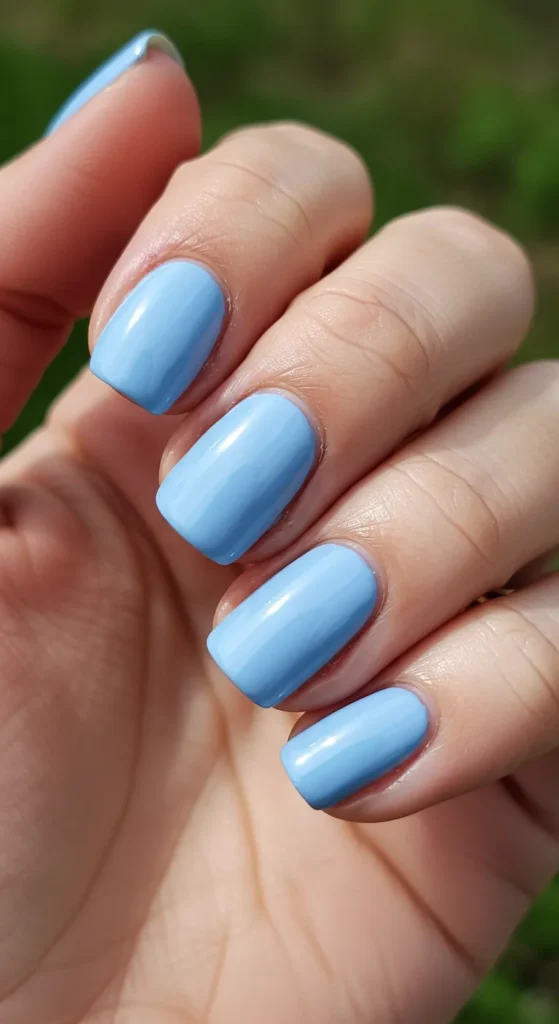 Sky Blue nails