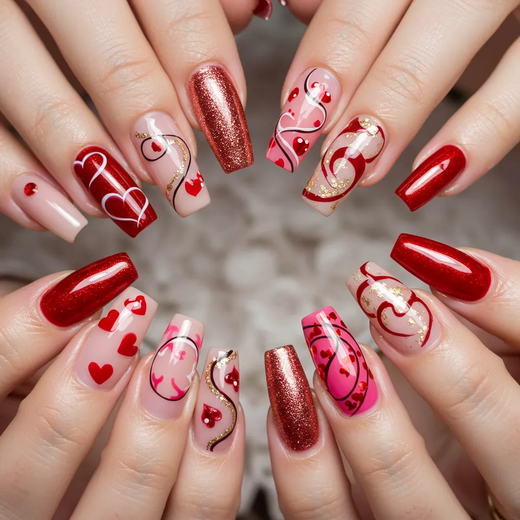 Valentine's Day Nails