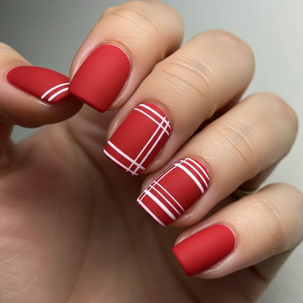 Glitter gradient nails with deep red at the tips fading into soft pink, accented by heart-shaped glitter pieces for added sparkle.

