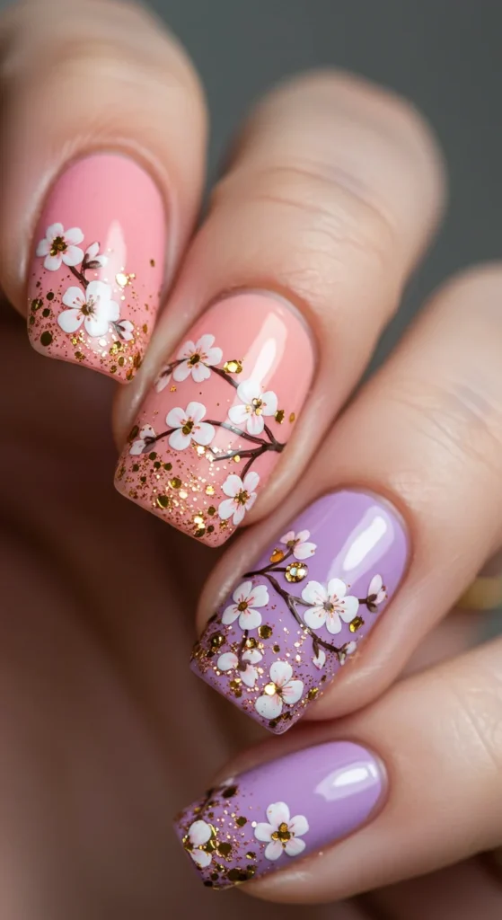 Blossom Bliss nails