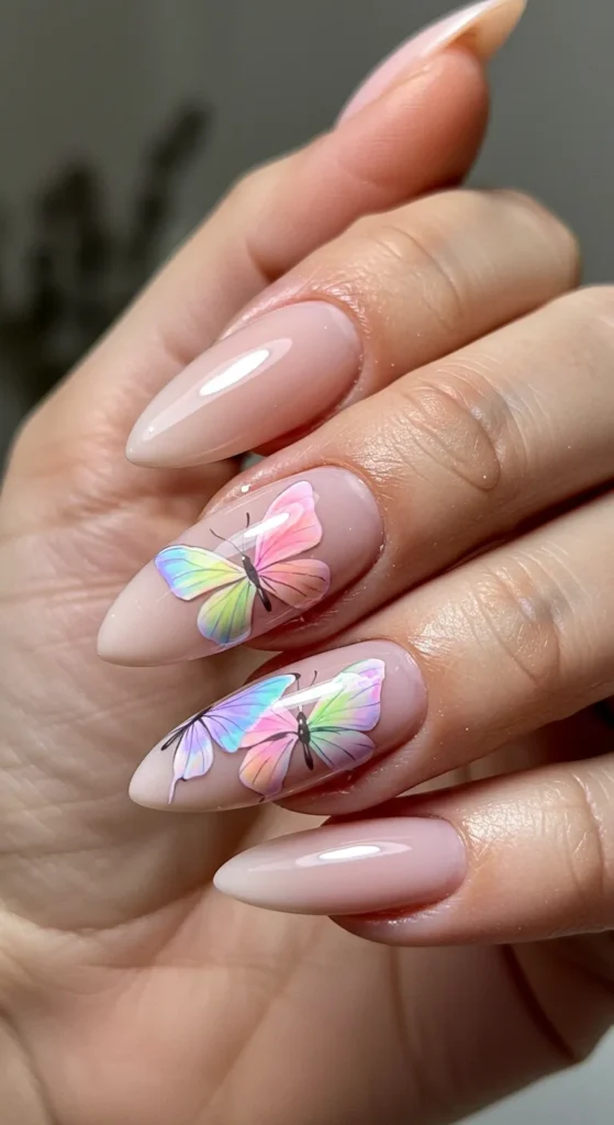 Butterfly Whimsy nails