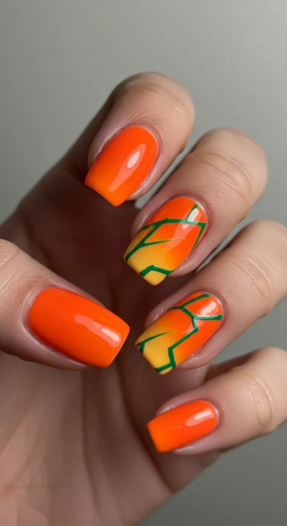 Citrus Zest nails design ideas