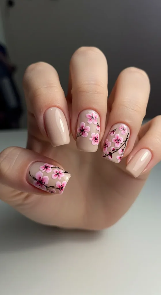 Dainty Petal Kiss parch nail inspo