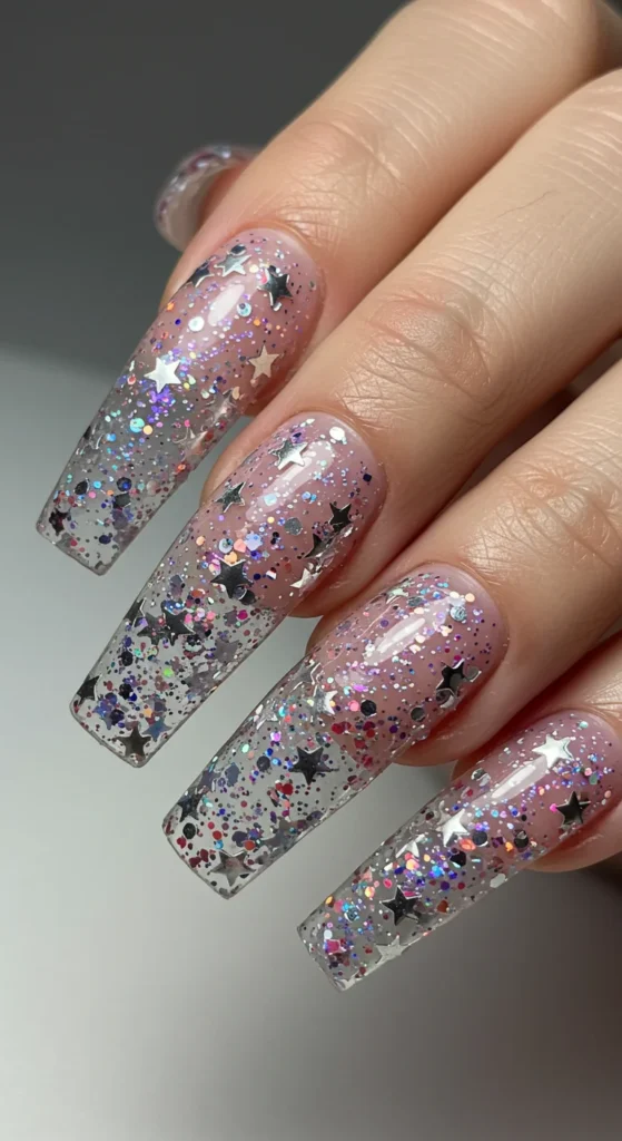 Disco Dream nails design 