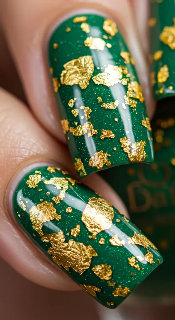 Emerald Elegance nails 