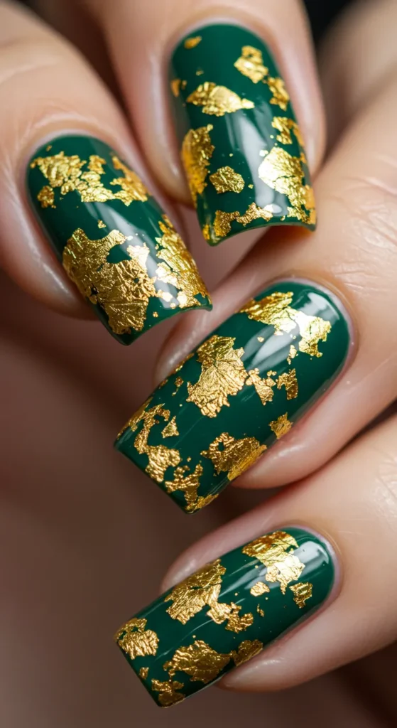 Emerald Elegance nails 