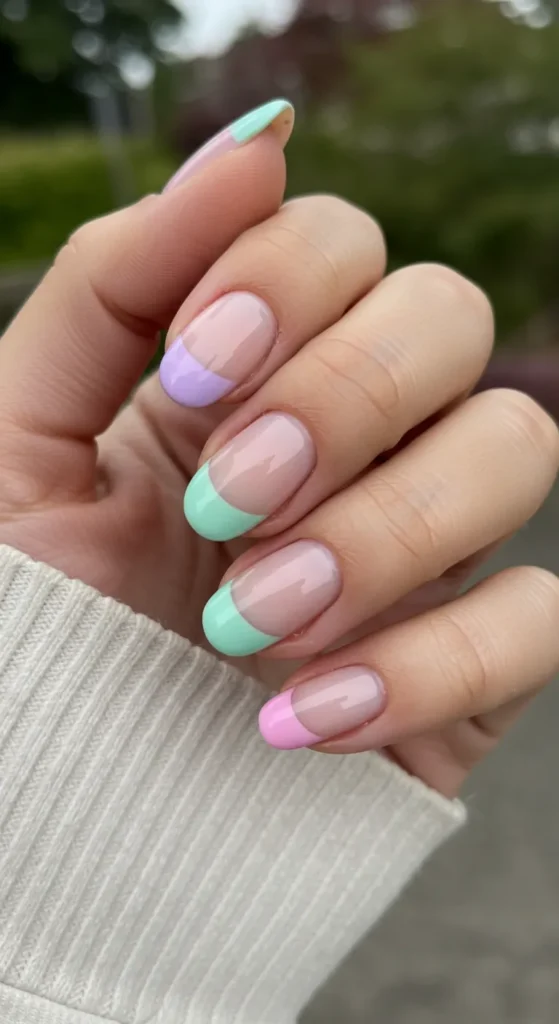 French Twist  nails design