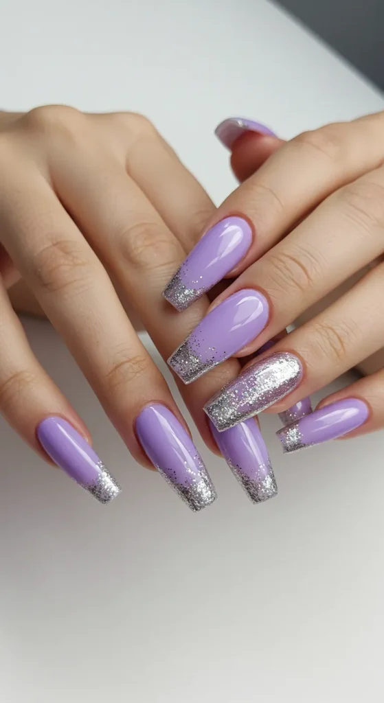 Lavender Mirage nails