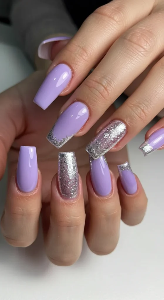 Lavender Mirage nails