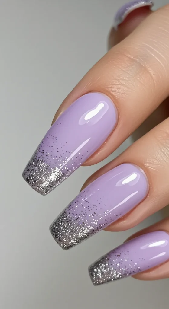 Lavender Mirage nails