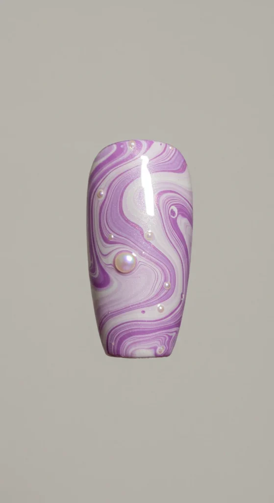 Lavender Mist nails design