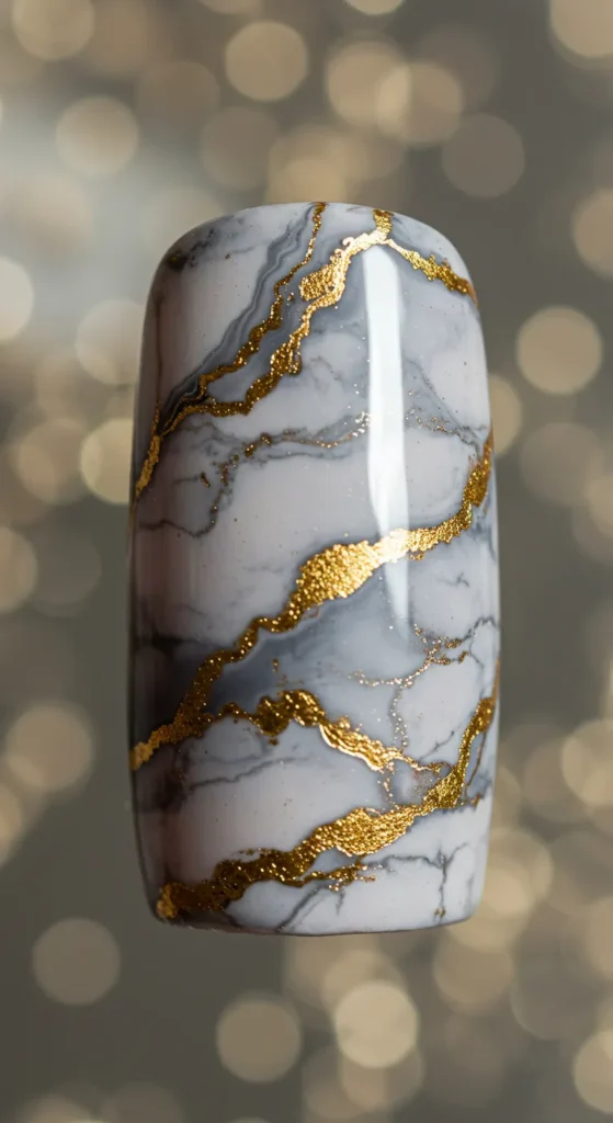 Marble Majesty nails designs