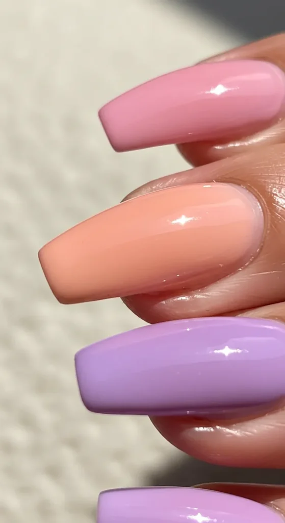 Soft Ombre Bliss nails design