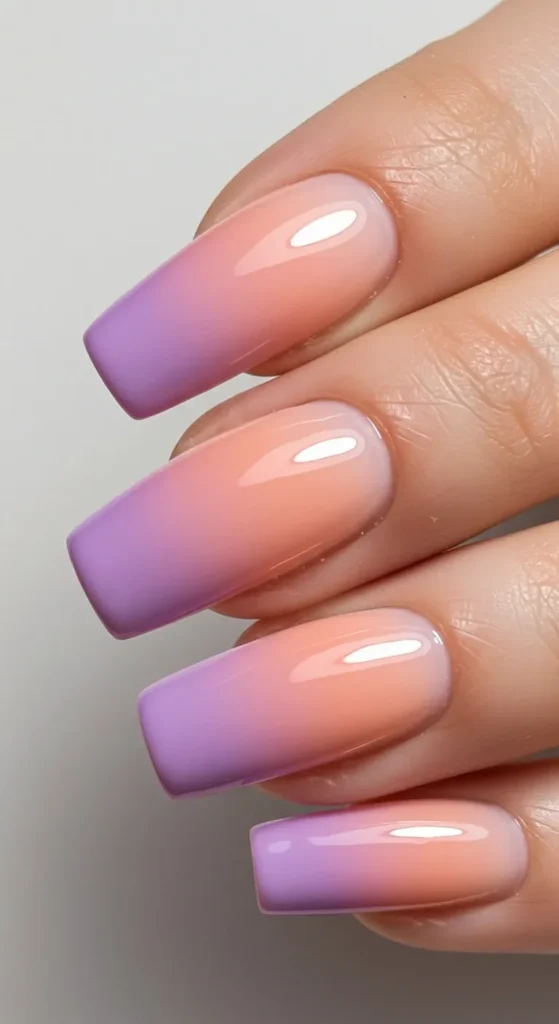 Soft Ombre Bliss nails design