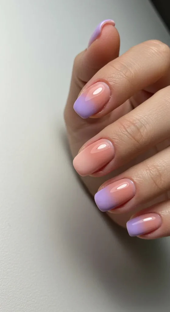 Soft Ombre Bliss nails design