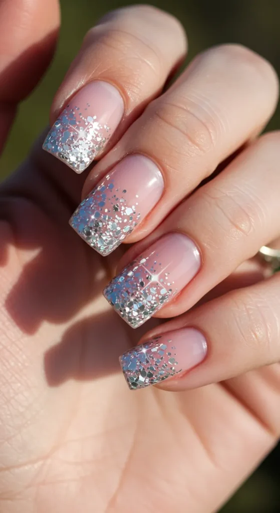  Springtime Stardust nails design