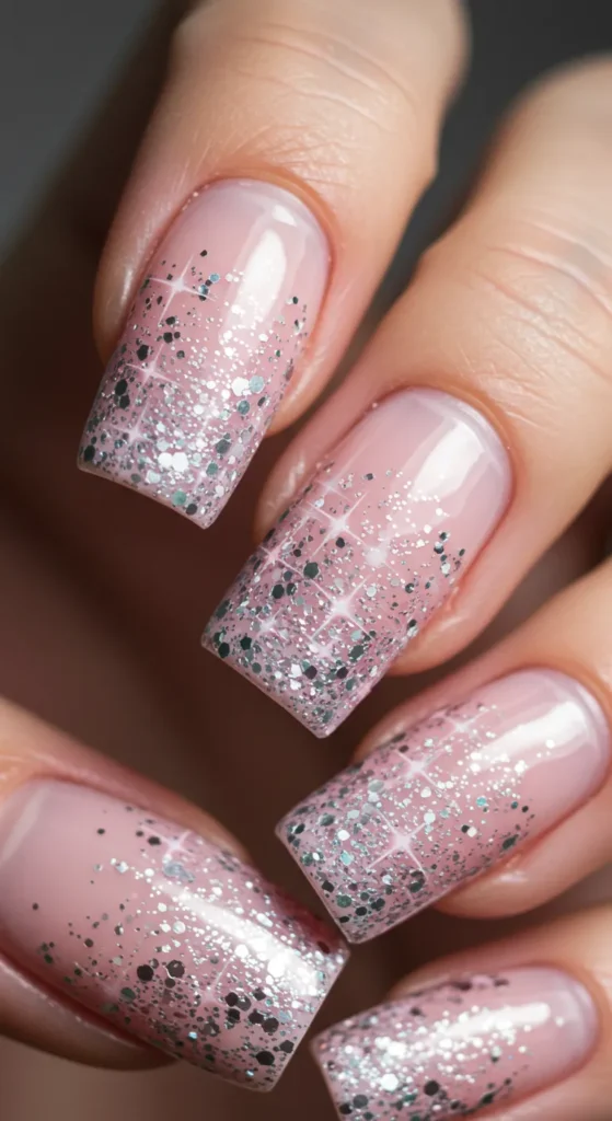  Springtime Stardust nails design