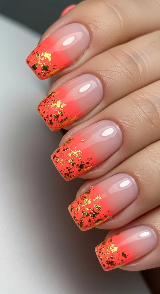  Sunset Serenade nails