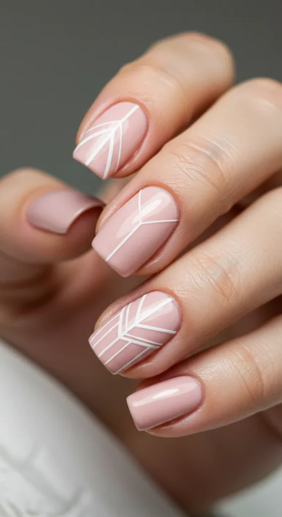 march nail inspo Chic Blush Harmony