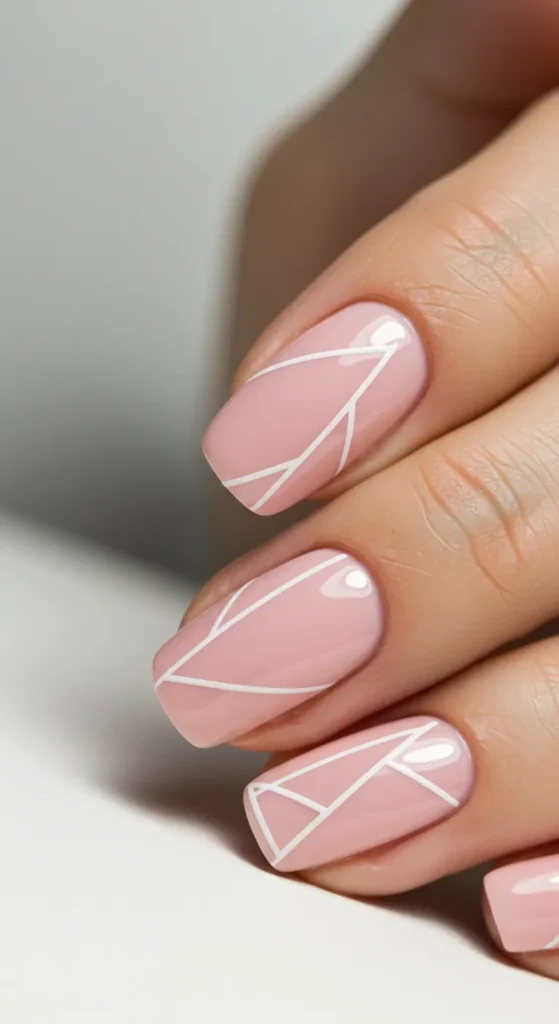 march nail inspo Chic Blush Harmony