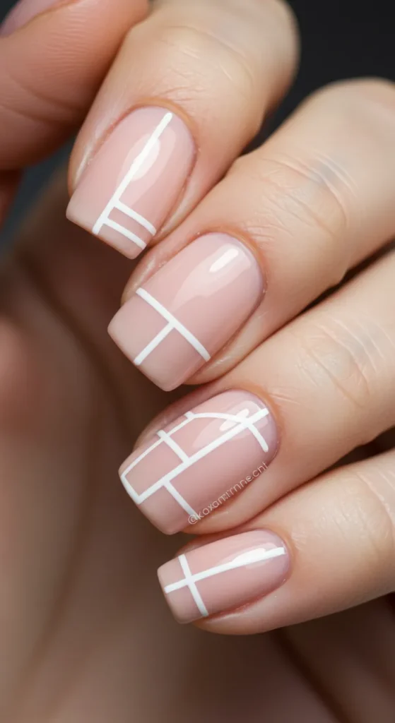 march nail inspo Chic Blush Harmony