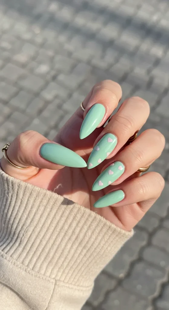 march nail inspo Enchanted Mint Dream