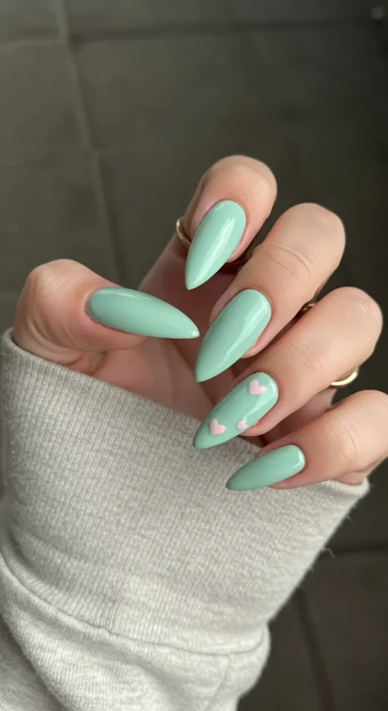 march nail inspo Enchanted Mint Dream