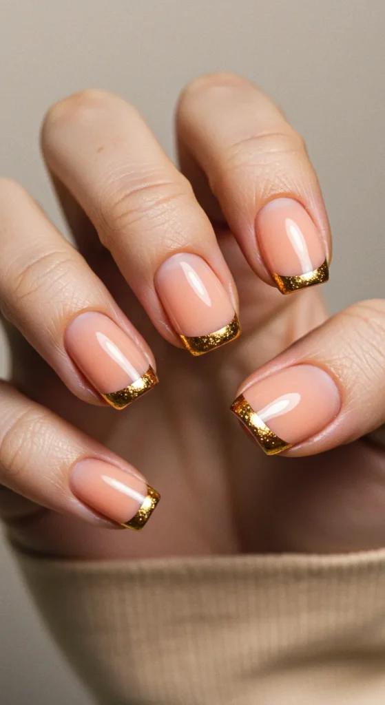 march nail inspo Golden Hour Glow