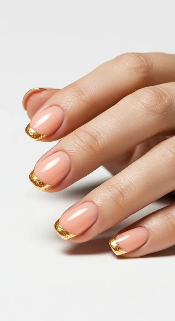 march nail inspo Golden Hour Glow