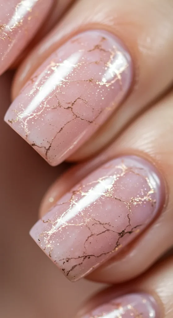 march nail inspo Rosy Quartz Illusionv