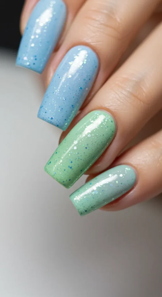 march nail inspo Serene Skyline Glama